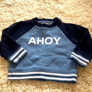 Janie and jack ahoy sweatshirt‎ nautical beach 24